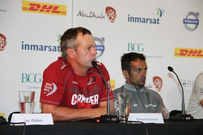 Chris Nicholson - Volvo Ocean Race - Skippers Media Conference, March 16, 2012 © Richard Gladwell www.photosport.co.nz